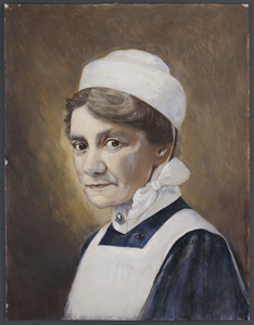 203075 Portret van Maria Elisabeth (Marie) van der Meer, geboren te Amsterdam 28-9-1882, hoofdverpleegster bij het ...